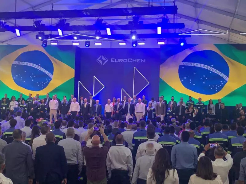 EuroChem inaugura complexo Salitre, que reduz dependência brasileira do mercado externo de fertilizantes fosfatados em 15%